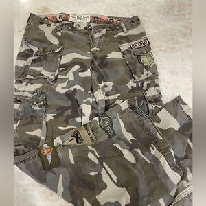Baggy Low Rise Camouflage Pants